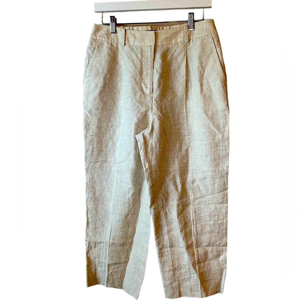 Talbots Bristol Crop Pants Beige Size 6P - Picture 2 of 8